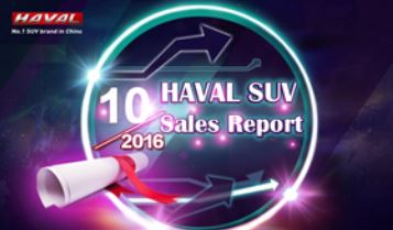 گزارش فروش هاوال 2016